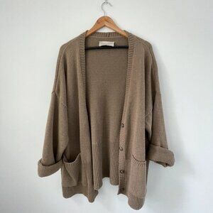 Monica Cordera Chunky Cardigan Camel